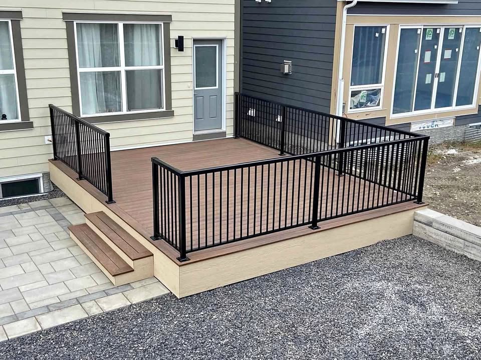 Deck covers and aluminium handrails